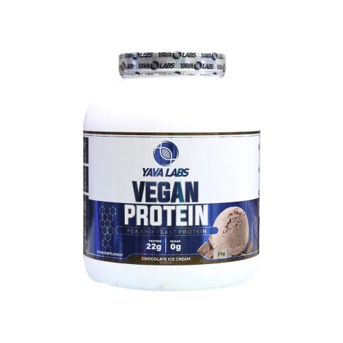 بروتين نباتي Yava Labs Vegan Protein – آيس كريم شوكولاتة (2kg)