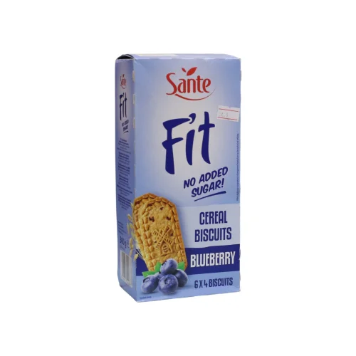 بسكويت الحبوب سانتي فيت Sante Fit Cereal Biscuits – توت أزرق (300g)
