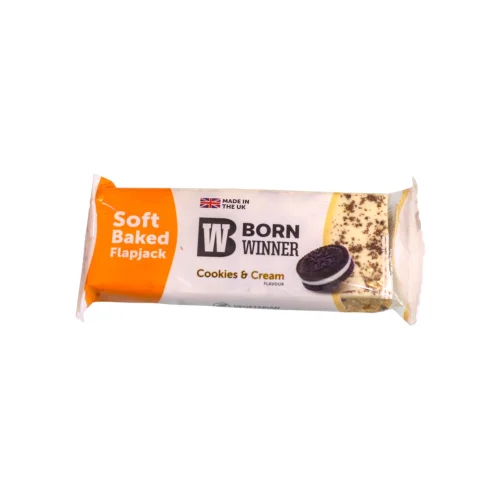 بار الشوفان المخبوز بنكهة الكوكيز والكريمة بورن وينر Born Winner Soft Baked Flapjack - Cookies & Cream