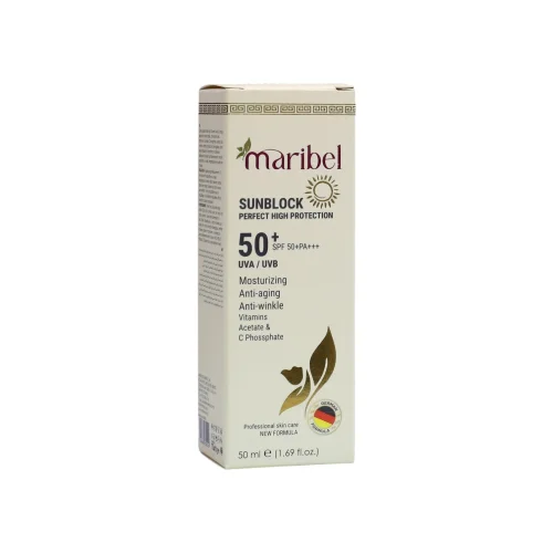 واقي شمس بحماية عالية جداً ماريبيل Maribel Sunblock SPF 50+ PA+++