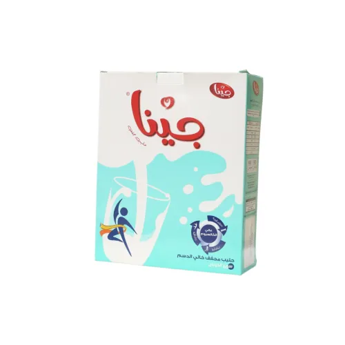 حليب مجفف خالي الدسم سريع الذوبان جينا