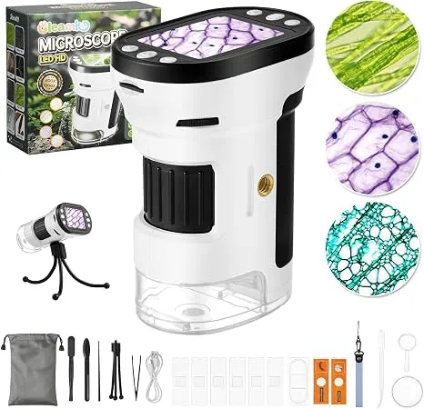 المجهر الرقمي المحمول الذكي المزود بشاشة - Smart Digital Microscope