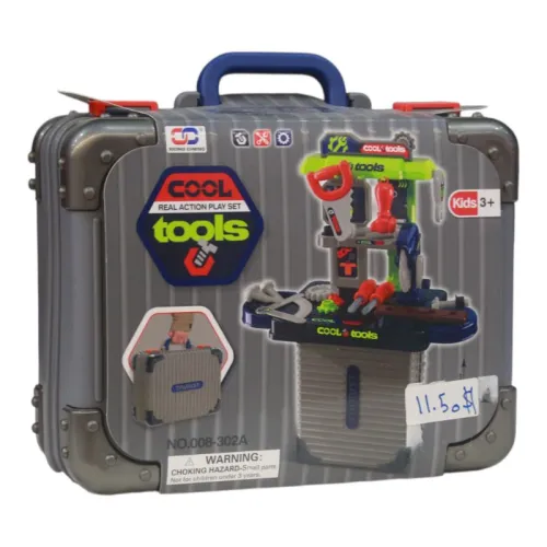 حقيبة أدوات الصيانة للأطفال (Cool Tools Set - موديل 008-302A)