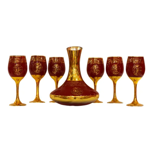 طقم ضيافة زجاجي فاخر (Glassware Set)