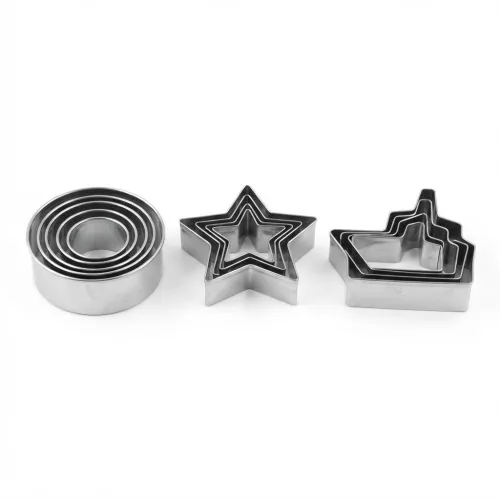 قوالب تقطيع البسكويت والحلويات المصنوعة من الستانلس ستيل (Cookie Cutter Set)
