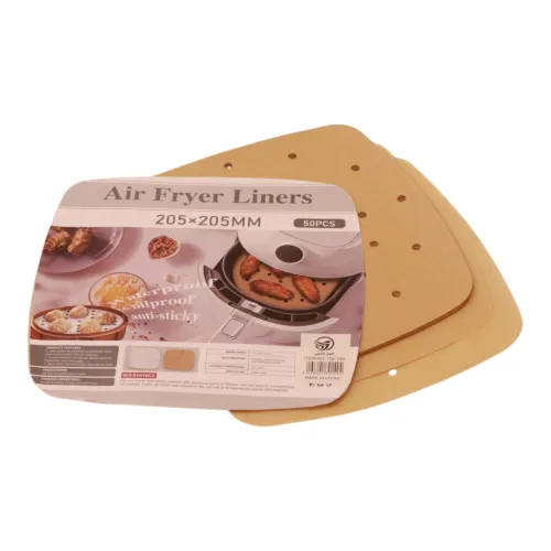 ورق زبدة مربعات للمقلاة الهوائية (Square Air Fryer Liners - Perforated)