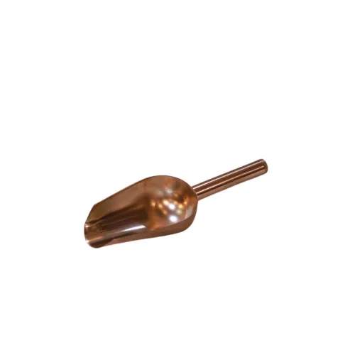 مجرفة طعام معدنية لون نحاسي (Copper-Colored Metal Food Scoop)