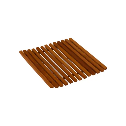 قاعدة أطباق وأواني ساخنة خشبية عازلة للحرارة (Wooden Hot Dish Mat)