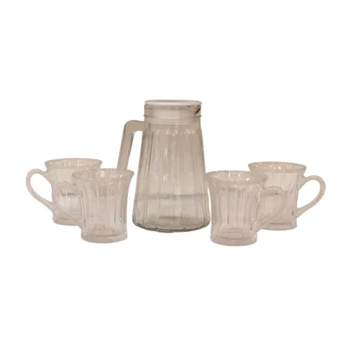 طقم ضيافة ماء زجاجي 5 قطع (Harp Water Ware Five-Piece Set)
