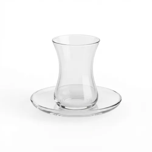 طقم كاسات شاي مع صحون من لاف - 12 قطعة (LAV Demet Tea Set)