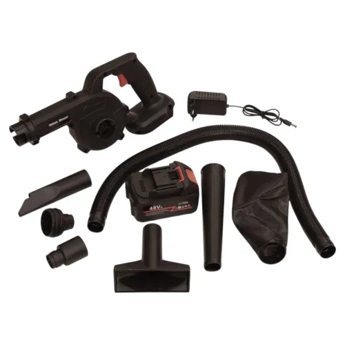 منفاخ وشافط غبار لاسلكي بالبطارية 48V مع مجموعة ملحقات كاملة للشفط والشفط الدقيق من CORDLESS BLOWER