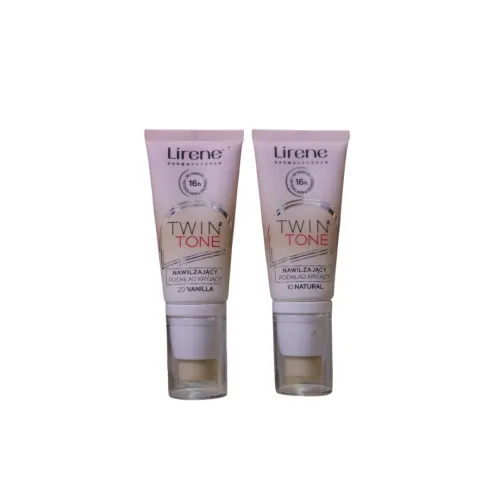 كريم أساس مرطب ومغطّي Lirene Twin Tone Moisturizing Foundation (ثبات حتى 16 ساعة)