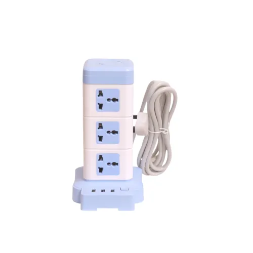توصيلة كهرباء عمودية ذكية 2500 واط مع منافذ USB