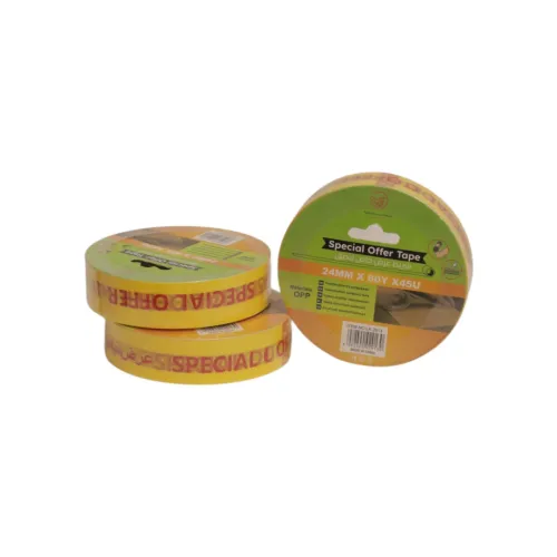 شريط لاصق عروض خاصة شفاف مطبوع "Special Offer Tape" (مقاس 24 مم × 60 ياردة)