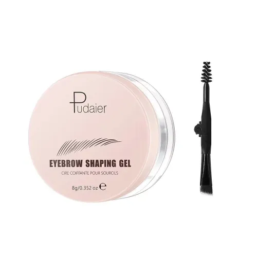 جل وشمع تثبيت وتحديد الحواجب مع فرشاة - Pudaier 8g